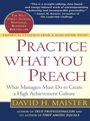 cover image of Practice What You Preach